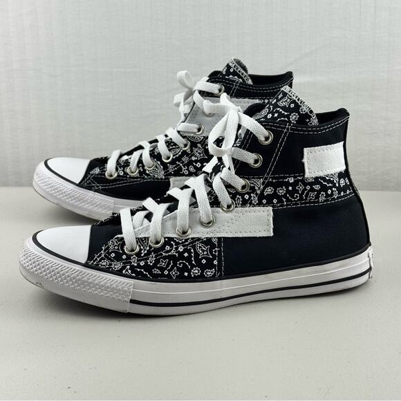 Converse Chuck Taylor Paisley Patchwork High-Top Sneakers Women’s 9.5 EUR 41 - Picture 4 of 11